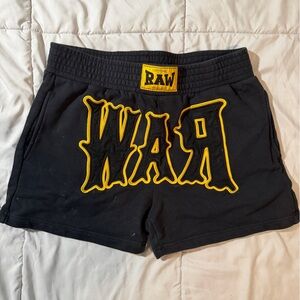 Black and Yellow RAW Shorts
